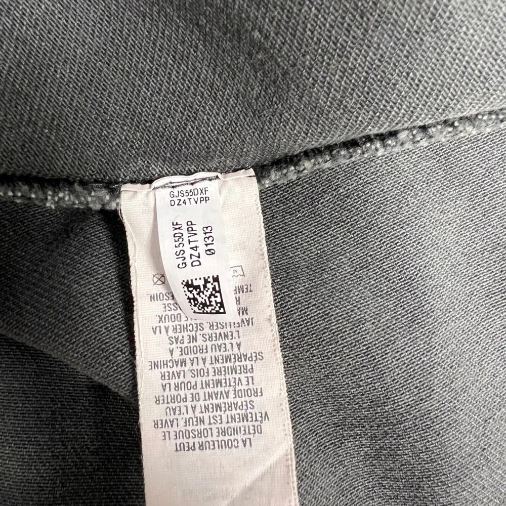 Aerie Denim Skirt Ruffle Hem Gray Mini Skater Elastic Waist Casual S - Picture 6 of 8